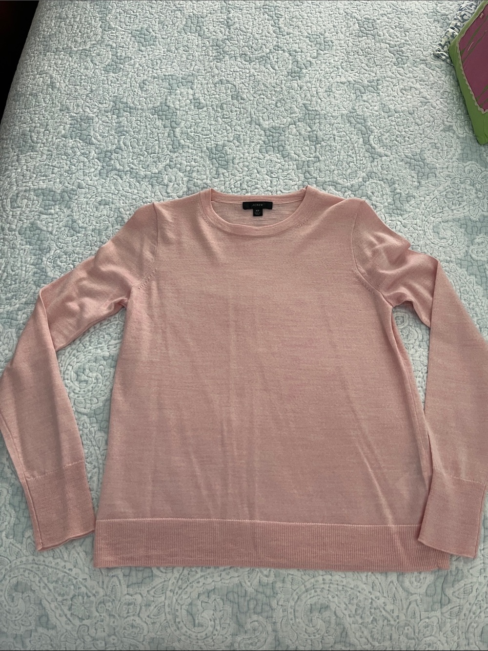 J. Crew NWOT Soft Pink Crewneck Sweater